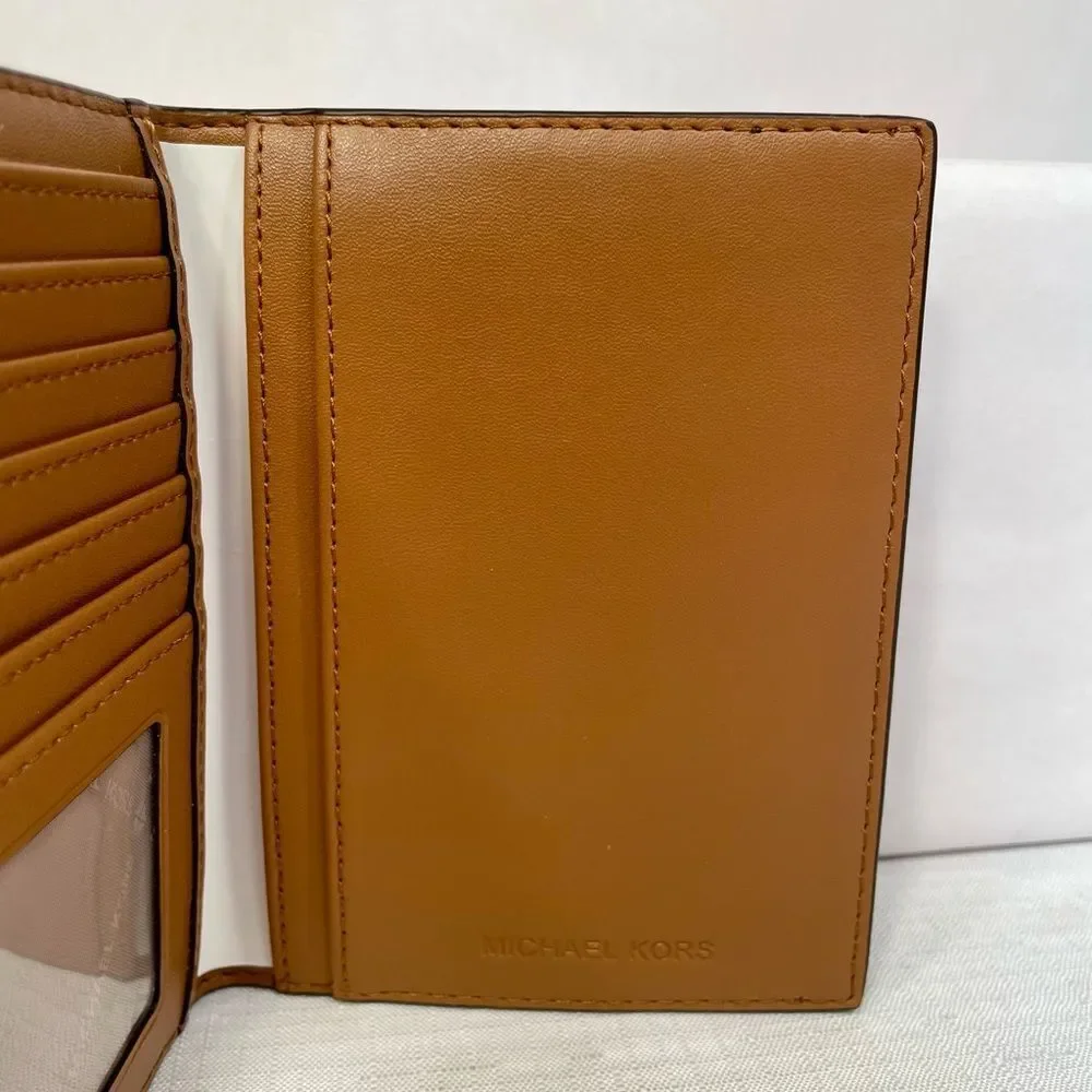 Michael Kors Signature Brown Passport Holder